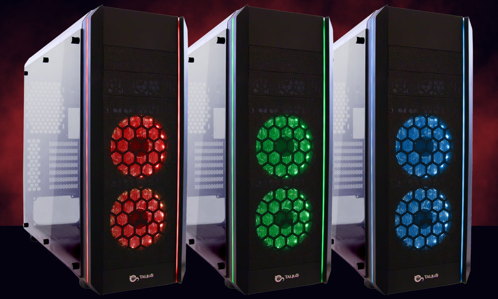 Tres colores de la Caja Gaming Daemon