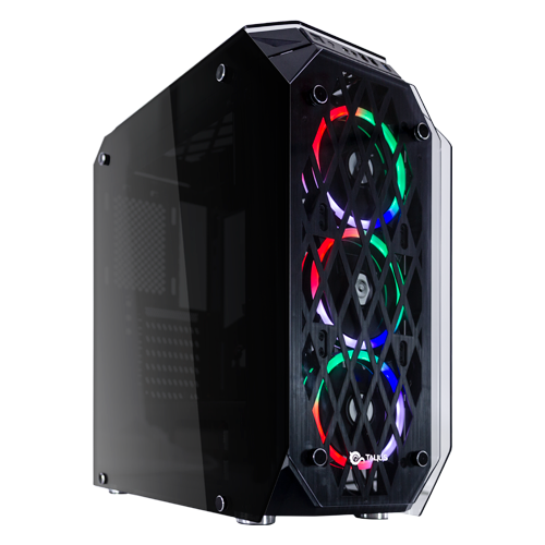 Caja Gaming Kraken lateral y frontal multicolor