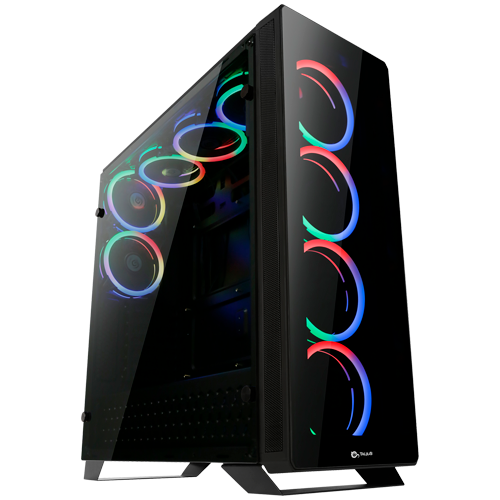 Lateral y frontal caja gaming Leviathan
