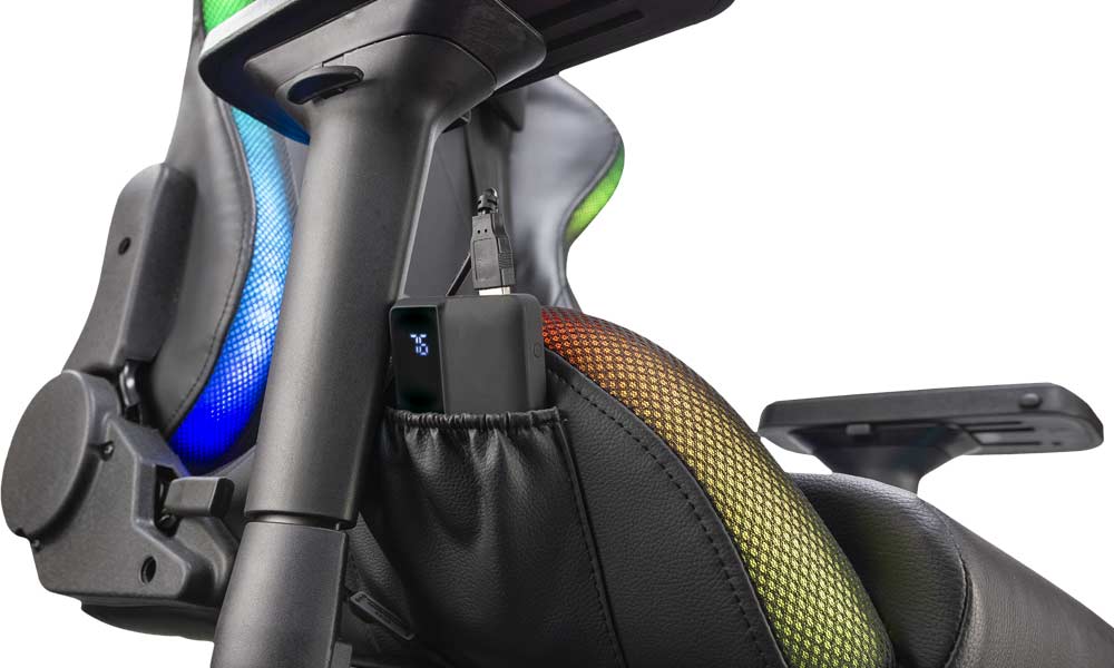 Silla Gaming Camaleon RGB con cargador powerbanck