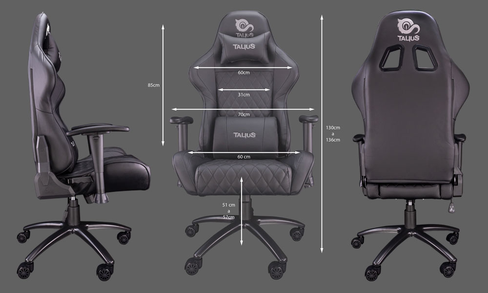 Medidas de Silla Gaming Komodo