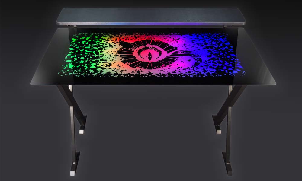 Mesa Gaming RGB de Cristal Templado | Talius Warship X1 Mesa Gaming RGB de Cristal Templado | Talius Warship X1