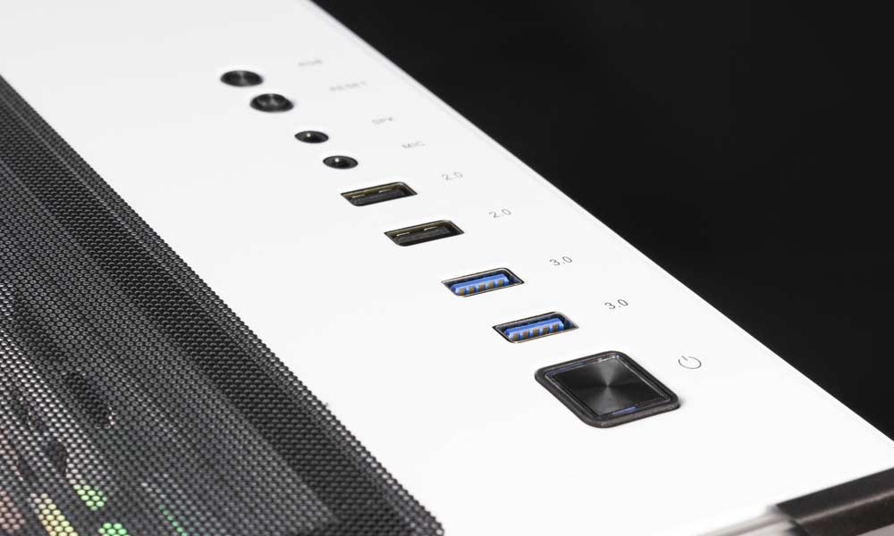 Conexiones Caja Gaming Blanca | Cronos Frost