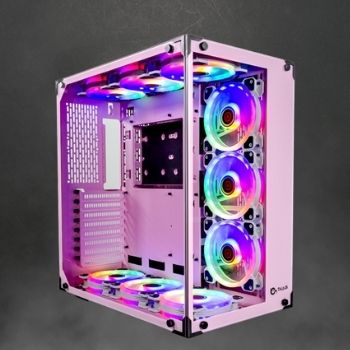 Caja gaming rosa Cronos Orchid | Talius